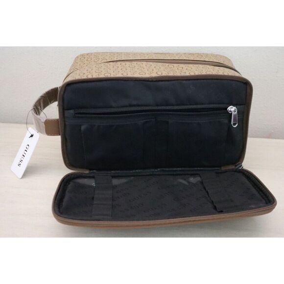 GUESS V7200082 Mocha Junction Travel Overnight Toiletry Cosmetic Case Bag $148 - Picture 7 of 11